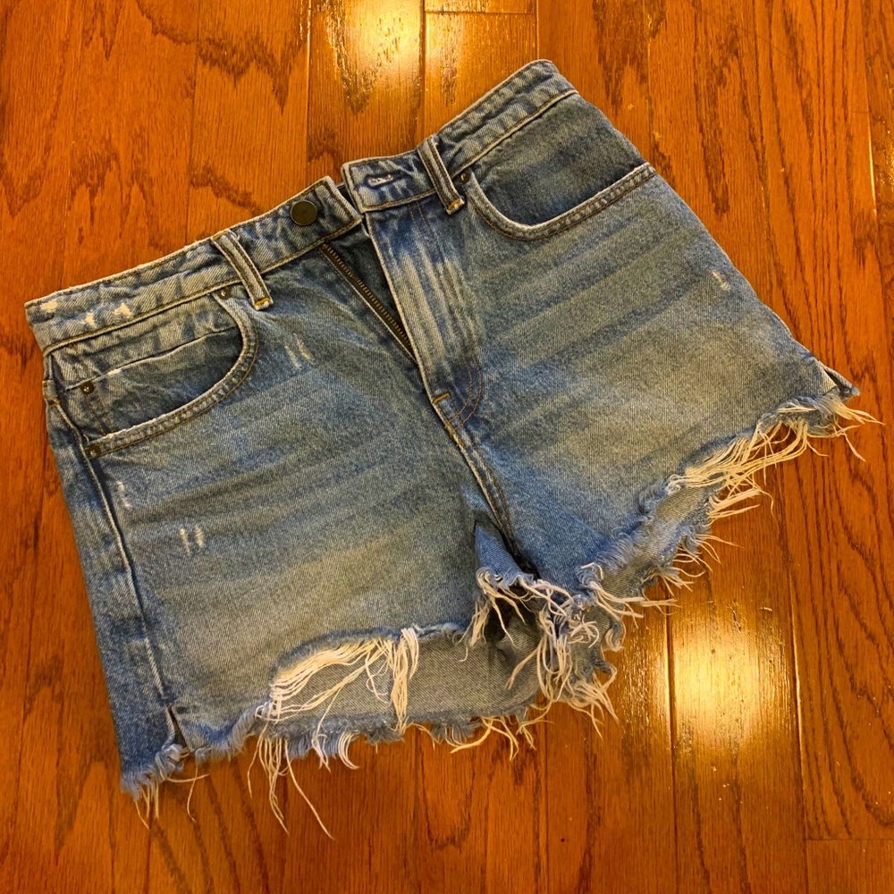 Alexander Wang high rise denim shorts size 26